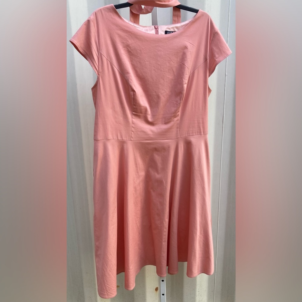 Cute plus size pink dress